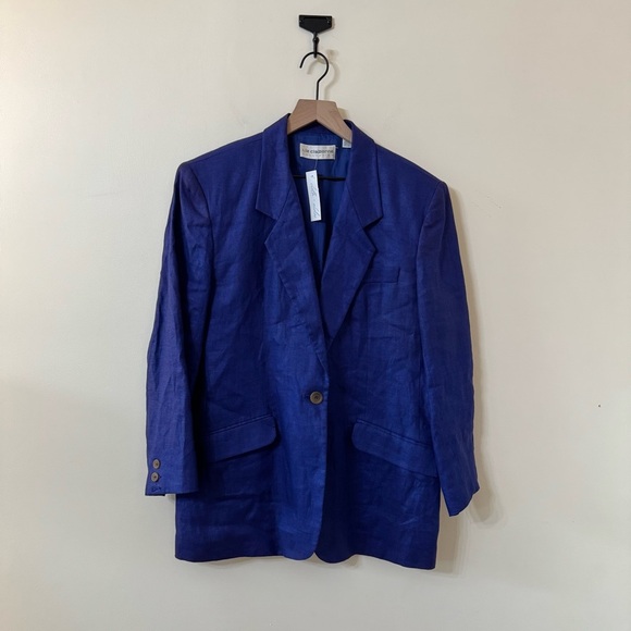 vintage Liz Claiborne 100% linen blazer - size 12 - Picture 2 of 6